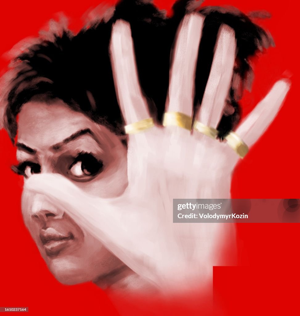 Flbp Hand Hand Gesture Stop Illustration Of A Conflict Situation High-Res Vector ...