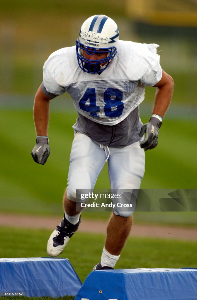 Andy Rudzinski CO--AUGUST 17TH 2004--Air Force inside linebacker, John ... News Photo ...