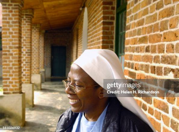 09_22_05_MURAMBA, RWANDA, AFRICA- ABOVE: Sister Marie Donata smiles at the girl's high school in Muramba, Rwanda <cq> says "poverty and teh lack of education is the basis of much violence here." <cq>. She and other village leaders teamed up with the Color 09_22_05_MURAMBA, RWANDA, AFRICA- ABOVE: Sister Marie Donata smiles at the girl's high school in Muramba, Rwanda <cq> says "poverty and teh lack of education is the basis of much violence here." <cq>. She and other village leaders teamed up with the Color