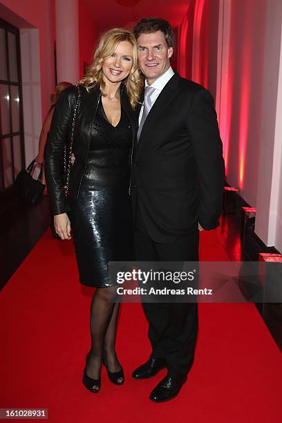 Veronica Ferres and Carsten Maschmeyer attend the Festival Night by Bunte and BMW at Humboldt Carre on February 8, 2013 in Berlin, Germany.