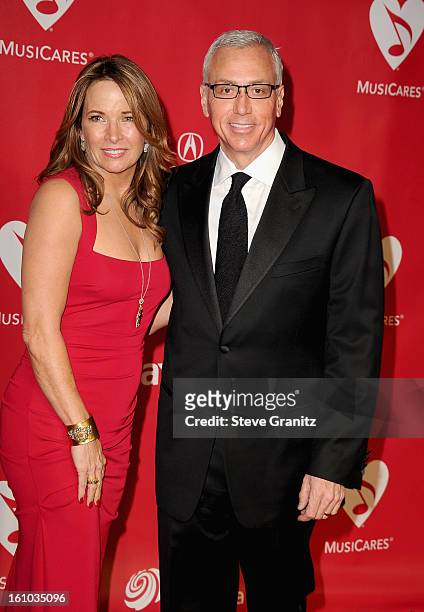 Dr. Drew Pinsky and wife Susan Pinsky attend MusiCares Person Of The Year Honoring Bruce Springsteen at Los Angeles Convention Center on February 8,...