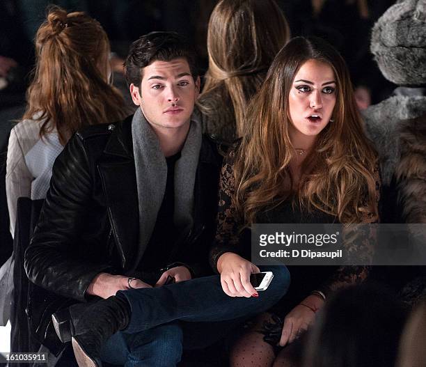 Peter Brant, Jr. And Yvette Prieto attend the Rebecca Minkoff Fall 2013 Mercedes-Benz Fashion Show at The Theater at Lincoln Center on February 8,...