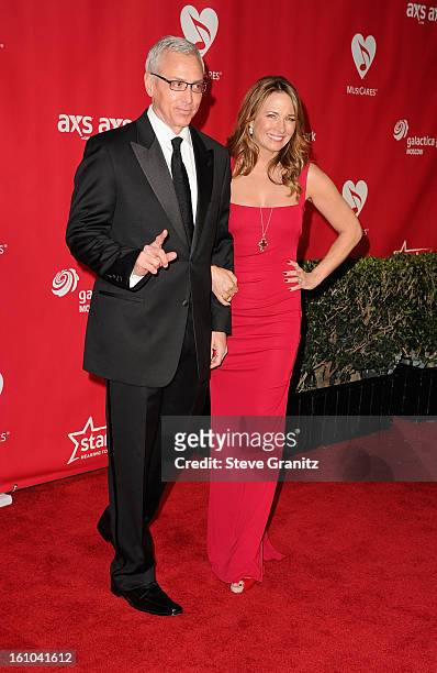 Dr. Drew Pinsky and wife Susan Pinsky attend MusiCares Person Of The Year Honoring Bruce Springsteen at Los Angeles Convention Center on February 8,...