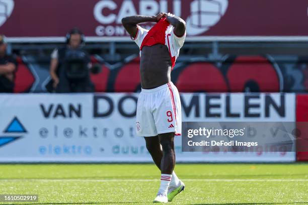 Brian Brobbey of AFC Ajax dissapointed during the Dutch Eredivisie match between Excelsior Rotterdam and AFC Ajax at Van Donge & De Roo Stadion on...