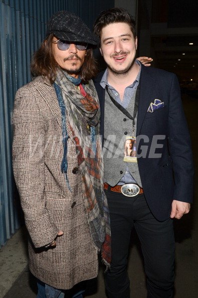 Actor Johnny Depp and musician...
