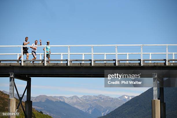 An athlete competes in the one day individual event during the 2013 Speights Coast to Coast on February 9, 2013 in Christchurch, New Zealand.