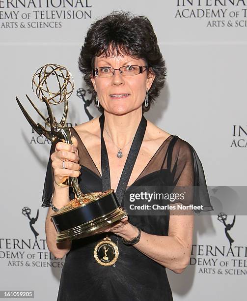 Kay Benbow with Kids: Factual Emmy Award attends The Inaugural International Emmy Kids Awards at The Lighthouse at Chelsea Piers on February 8, 2013...