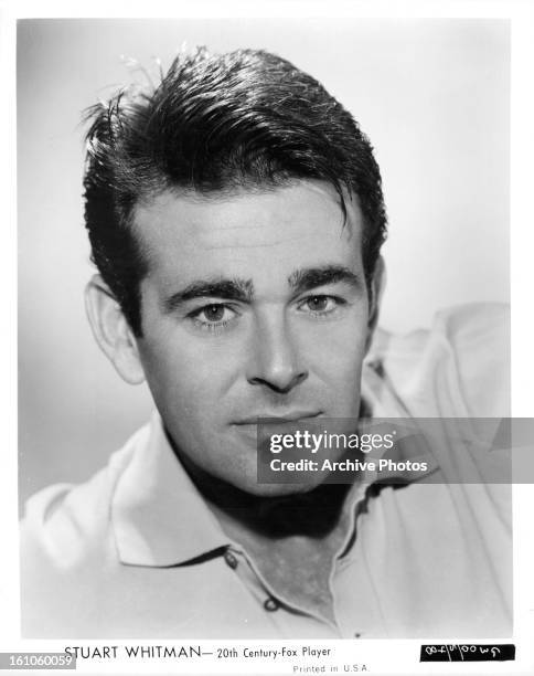 Stuart Whitman in publicity portrait for the film 'Ten North Frederick', 1958.