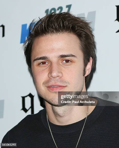 Recording Artist Kris Allen attends the 102.7 KIIS FM and 98.7 5th annual celebrity artist lounge celebrating the 55th Annual GRAMMYS at ESPN Zone At...