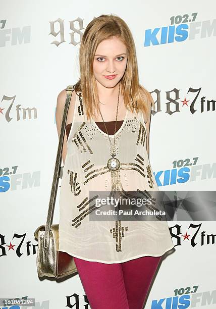 Actress Kaitlyn Jenkins attends the 102.7 KIIS FM and 98.7 5th annual celebrity artist lounge celebrating the 55th Annual GRAMMYS at ESPN Zone At...