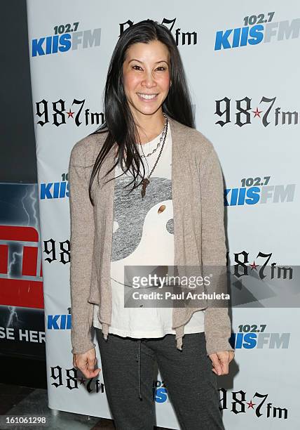 Lisa Ling attends the 102.7 KIIS FM and 98.7 5th annual celebrity artist lounge celebrating the 55th Annual GRAMMYS at ESPN Zone At L.A. Live on...