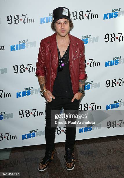 Musician Ryan Cabrera attends the 102.7 KIIS FM and 98.7 5th annual celebrity artist lounge celebrating the 55th Annual GRAMMYS at ESPN Zone At L.A....