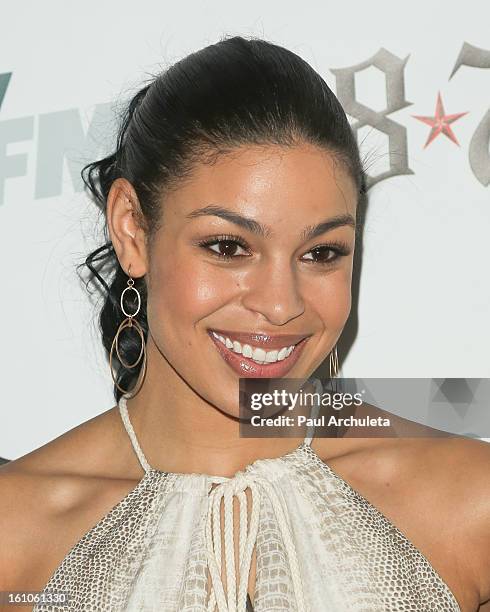 Recording Artist Jordin Sparks attends the 102.7 KIIS FM and 98.7 5th annual celebrity artist lounge celebrating the 55th Annual GRAMMYS at ESPN Zone...