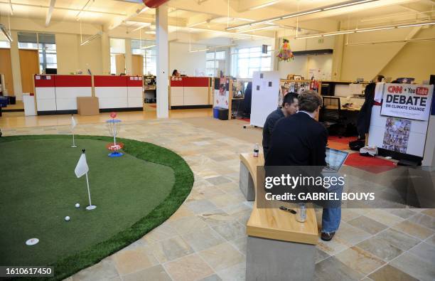 Employees work at Youtube headquaters in San Bruno, California on May 2010. AFP PHOTO / GABRIEL BOUYS