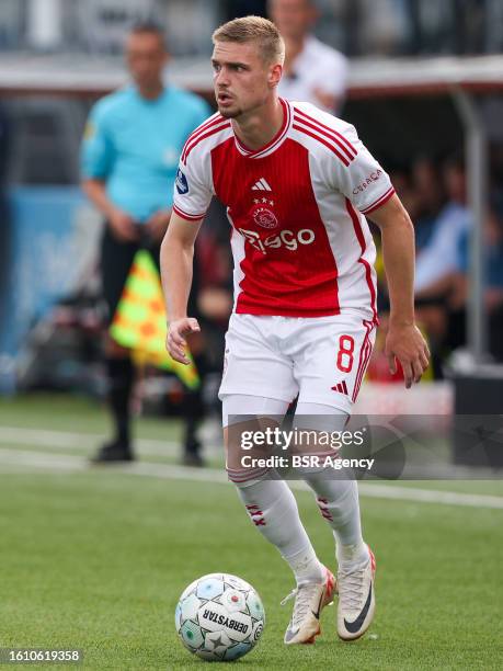 Kenneth Taylor of AFC Ajax looks on during the Dutch Eredivisie match between Excelsior Rotterdam and AFC Ajax at Van Donge & De Roo Stadion on...