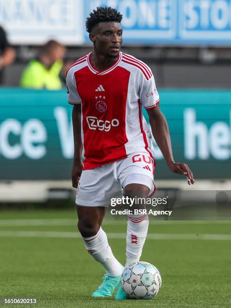 Mohammed Kudus of AFC Ajax looks on during the Dutch Eredivisie match between Excelsior Rotterdam and AFC Ajax at Van Donge & De Roo Stadion on...