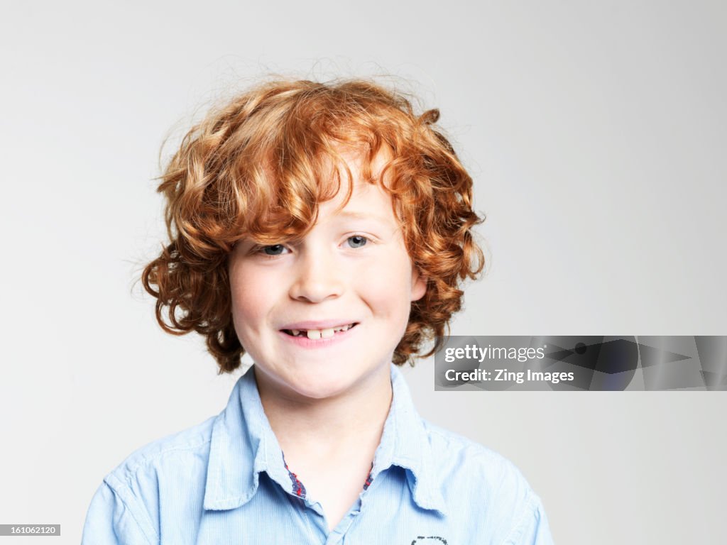 Boy smiling