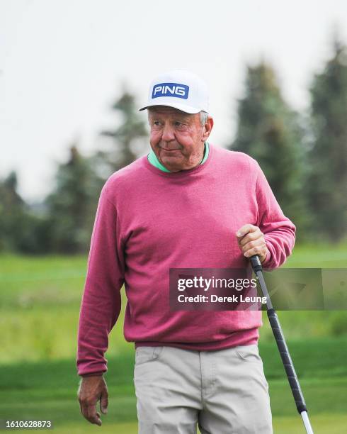 Billy Mayfair of United States, who finished tied for seventh on the leaderboard at -7, walks on hole 16 on day two of the Shaw Charity Classic at...