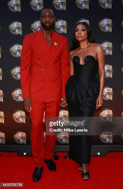 Inductee Dwyane Wade and Gabrielle Union attend during the 2023 Naismith Basketball Hall of Fame Induction at Symphony Hall on August 12, 2023 in...