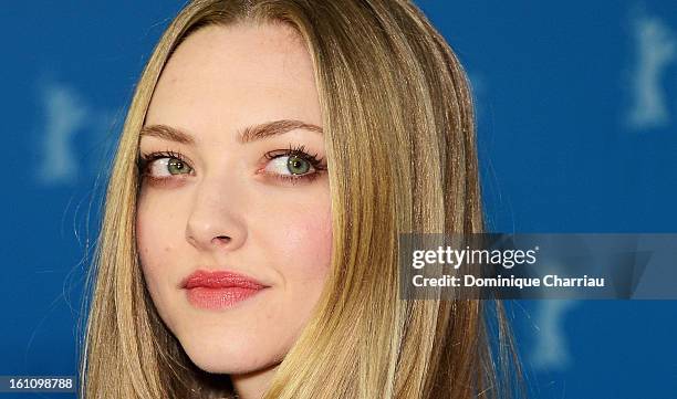 Actress Amanda Seyfried attends the 'Lovelace' Photocall during the 63rd Berlinale International Film Festival at Grand Hyatt Hotel on February 9,...