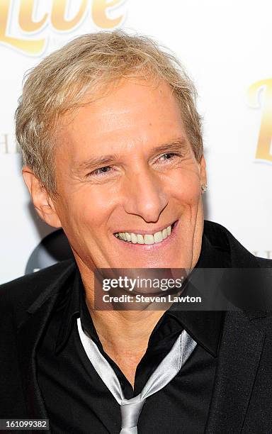 Singer Michael Bolton arrives at the HSN Live Michael Bolton concert at The Venetian Resort Hotel Casino on February 8, 2013 in Las Vegas, Nevada.