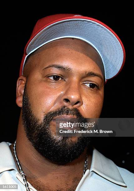 Record producer Marion Suge Knight attends the 7th Annual Soul Train Lady of Soul Awards August 28, 2001 in Santa Monica, CA.