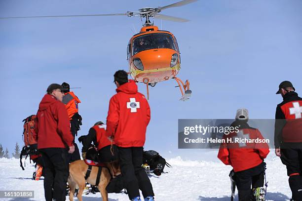 Helen H. Richardson/The Denver Post A full scale exercise of the Avalanche Deployment program took place on the top of Vail Pass. The program uses...