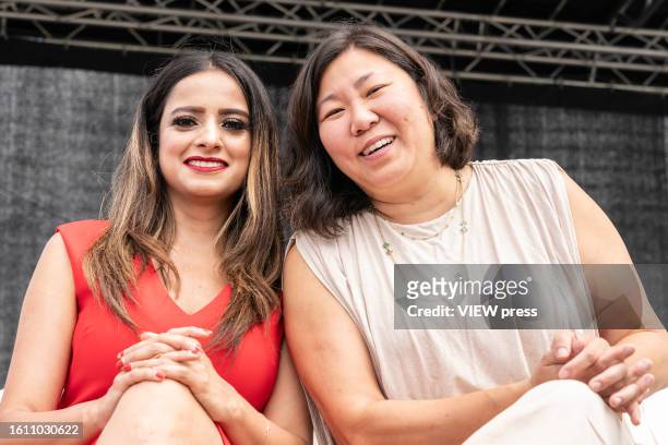 State Assembly member Jenifer Rajkumar and Congresswoman Grace Meng attends Hong Kong Dragon Boat Festival opening ceremony at Flushing Meadows Park...