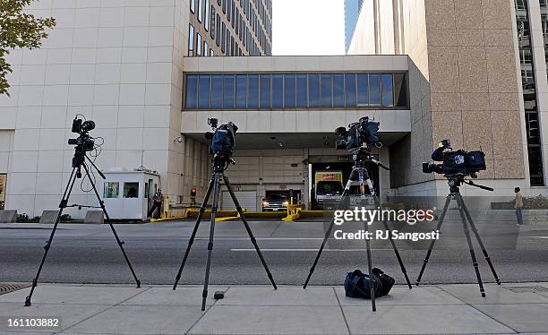 Media has their cameras ready for the arrival of Najibullah Zazi at the FBI Denver headquarters in downtown Denver. Zazi was asked to meet again for...