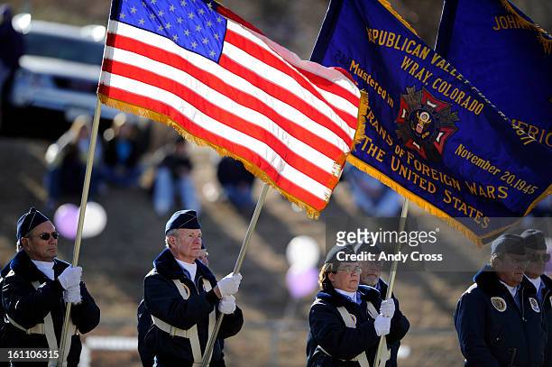The local Wray VFW, presents the Colors before the Wray Eagles played the Burlington Cougars at the Colorado State 1A Championship football game...