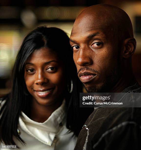 Bill Husted's Bar and Grill with Chauncey Billups and his wife Piper Billups on Monday, September 28, 2009. They gathered at Houston's in Cherry...