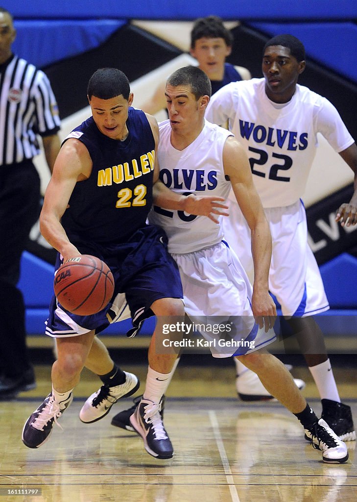 The Grandview High School boys' basketball team defeated Mullen 6343