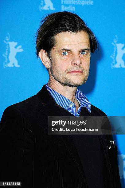 Actor Lars Rudolph attends the 'Gold' Photocall during the 63rd Berlinale International Film Festival at Grand Hyatt Hotel on February 9, 2013 in...