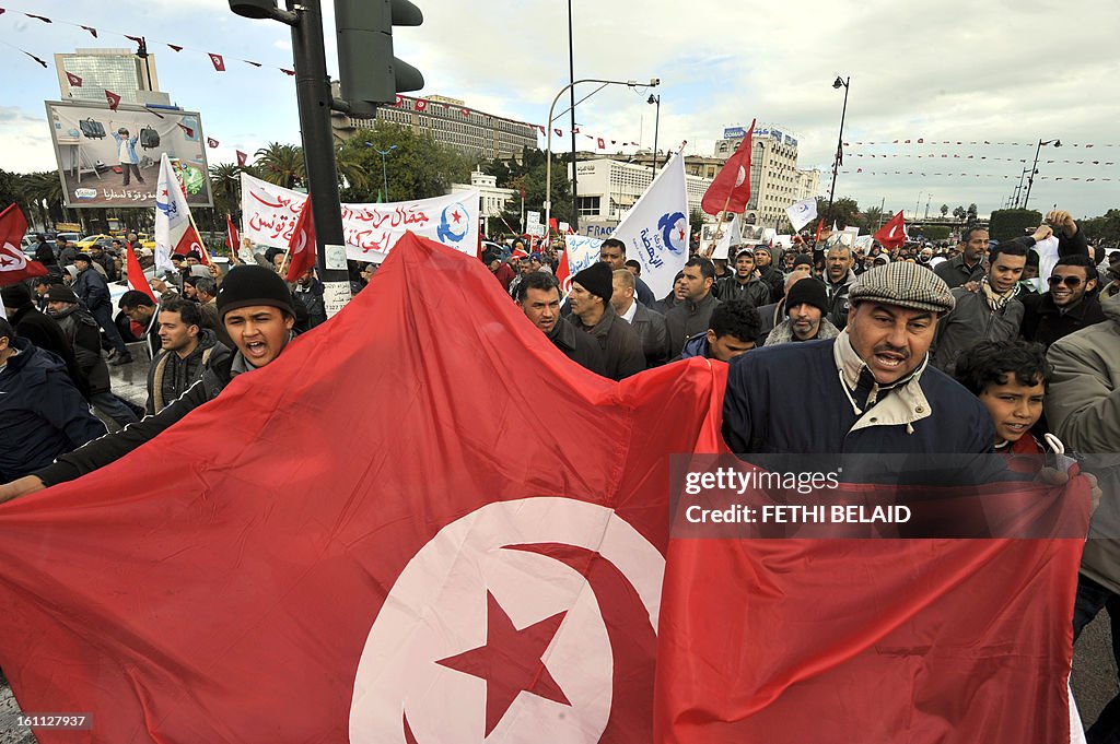 TUNISIA-POLITICS-UNREST-DEMO