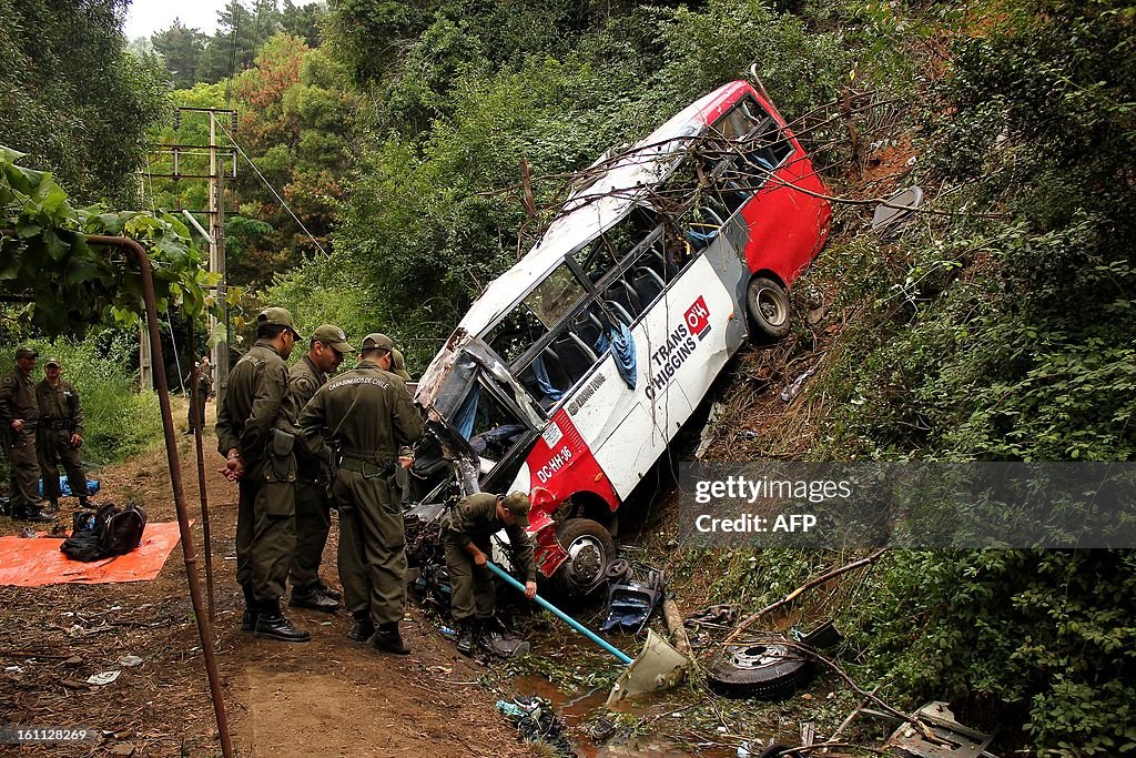 CHILE-TRANSPORT-ACCIDENT-BUS