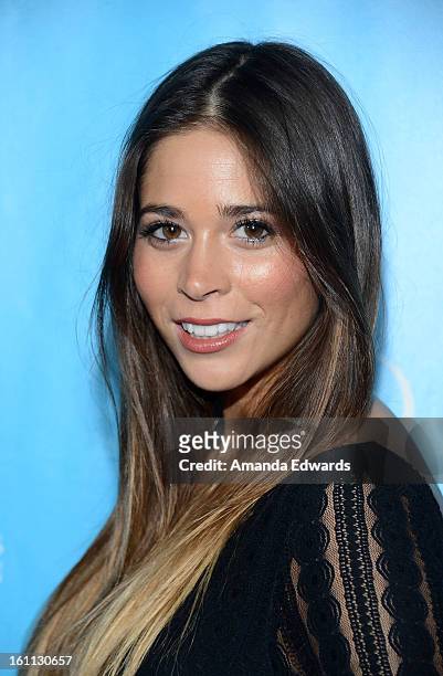 Songwriter Ali Tamposi arrives at the United Nations Foundation's "mPowering Action" Innovative Mobile Platform launch party at The Conga Room at...