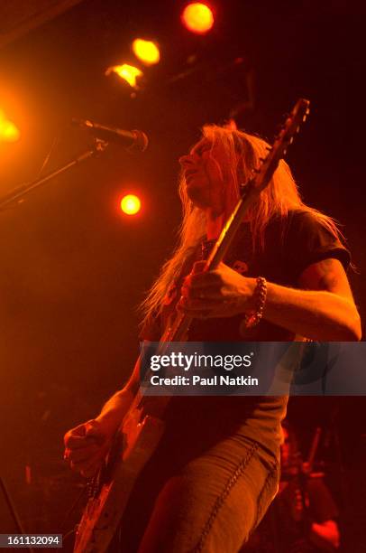 American alternative rock group Alice In Chains perform at Metro, Chicago, Illinois, May 21, 2006. Pictured is guitarist Jerry Cantrell.