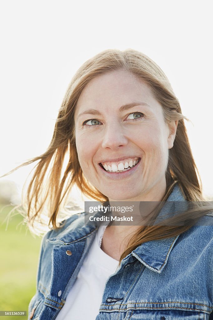 Portrait of smiling woman