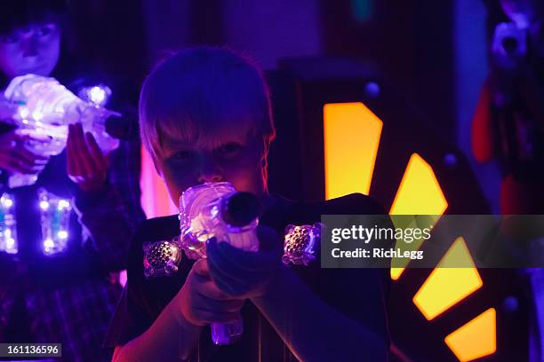 laser tag - laser game stock pictures, royalty-free photos & images
