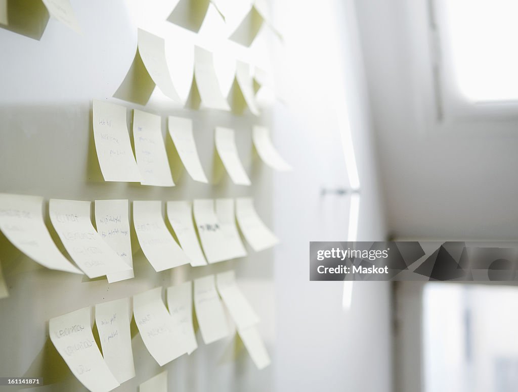 Post-its on board