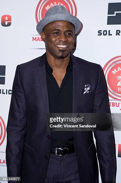 Actor Wayne Brady attends VIBE Magazine's 20th anniversary celebration with inaugural impact awards - Arrivals at Sunset Tower on February 8, 2013 in...