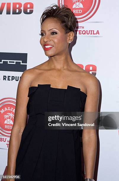 Rapper MC Lyte attends VIBE Magazine's 20th anniversary celebration with inaugural impact awards - Arrivals at Sunset Tower on February 8, 2013 in...