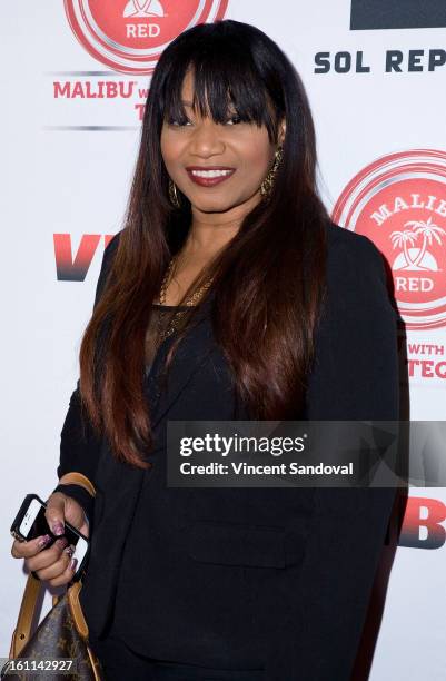 Singer Lelee Lyons of SWV attends VIBE Magazine's 20th anniversary celebration with inaugural impact awards - Arrivals at Sunset Tower on February 8,...