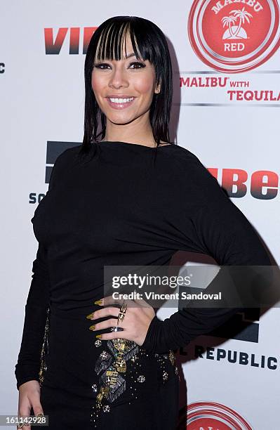 Singer Bridget Kelly attends VIBE Magazine's 20th anniversary celebration with inaugural impact awards - Arrivals at Sunset Tower on February 8, 2013...