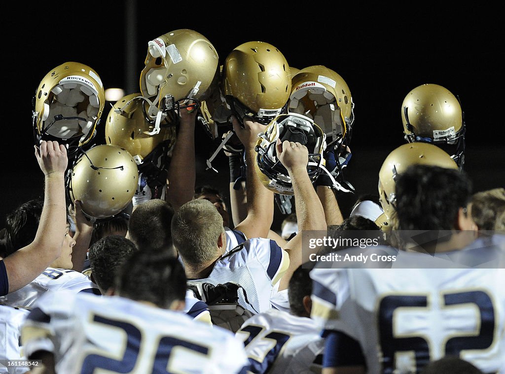 PARKER, COSEPTEMBER 3RD 2010Mullen high School football team