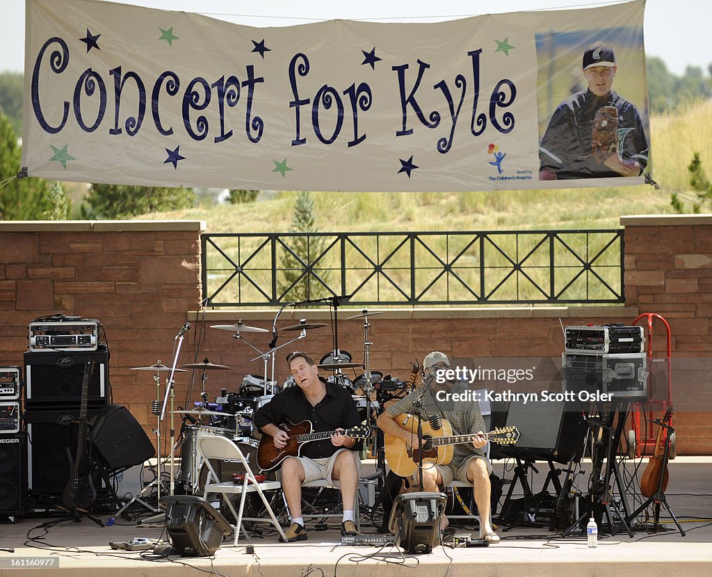 The Blakeman family celebrates the third annual 'Concert for Kyle' at Civic Green Park in Highlands Ranch, themed "Remember, Celebrate, Educate." The benefit concert will offer community members the chance to remember and celebrate the inspirational life