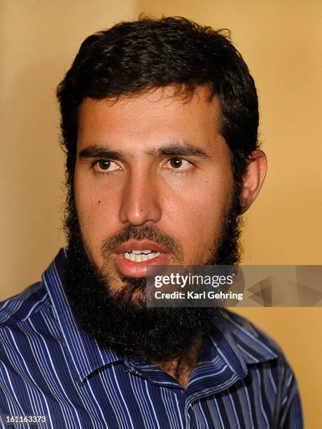 Najibullah Zazi answered the door at the Aurora home where he lives with his parents. He told reporters he has no connection with a terror plot. Karl...