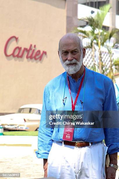 Prince Michael of Kent poses during Cartier 'Travel With Style' Concours 2013 Opening at Taj Lands End on February 9, 2013 in Mumbai, India.