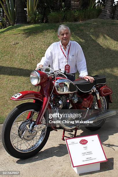 Giacomo Agostini during Cartier 'Travel With Style' Concours 2013 Opening at Taj Lands End on February 9, 2013 in Mumbai, India.