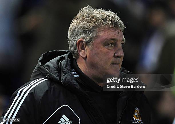 The Hull City manager Steve Bruce before the npower Championship match between Brighton & Hove Albion and Hull City at Amex Stadium on February 9,...